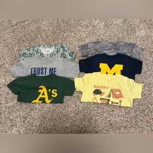 6 pack Kids Graphic T-Shirts